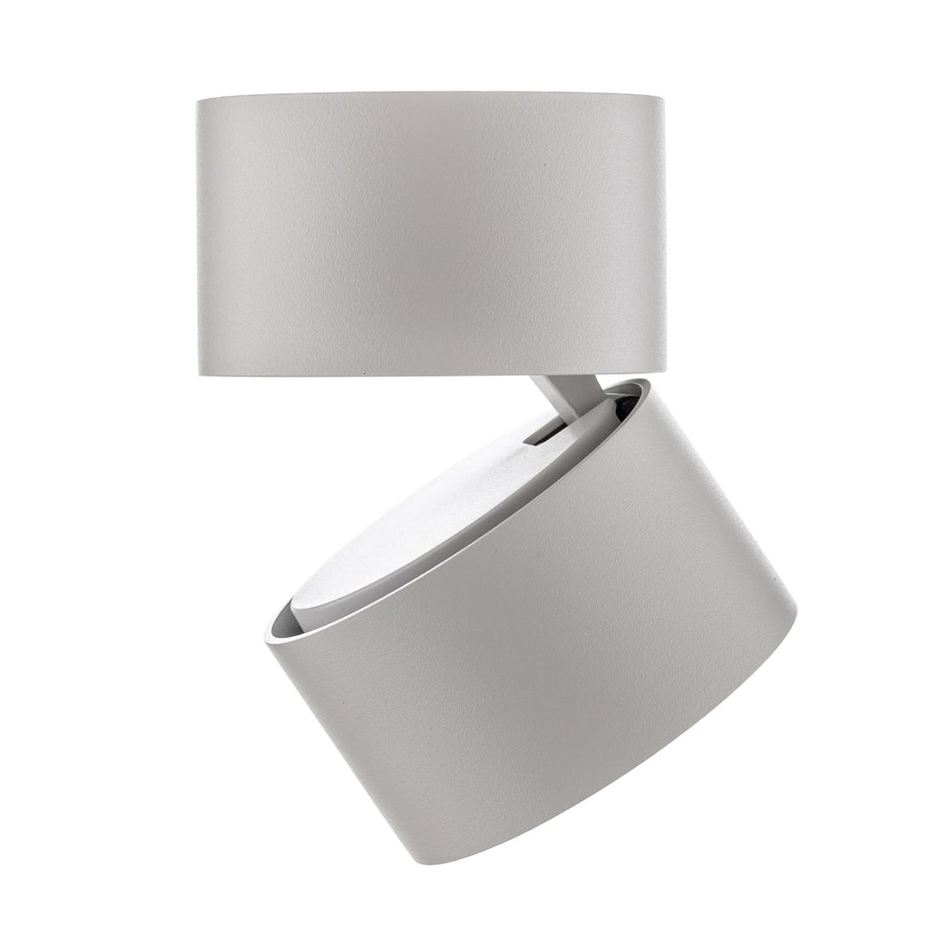 LED takspot Clippo S dimbar hvit aluminium Ø7,5 cm detalj