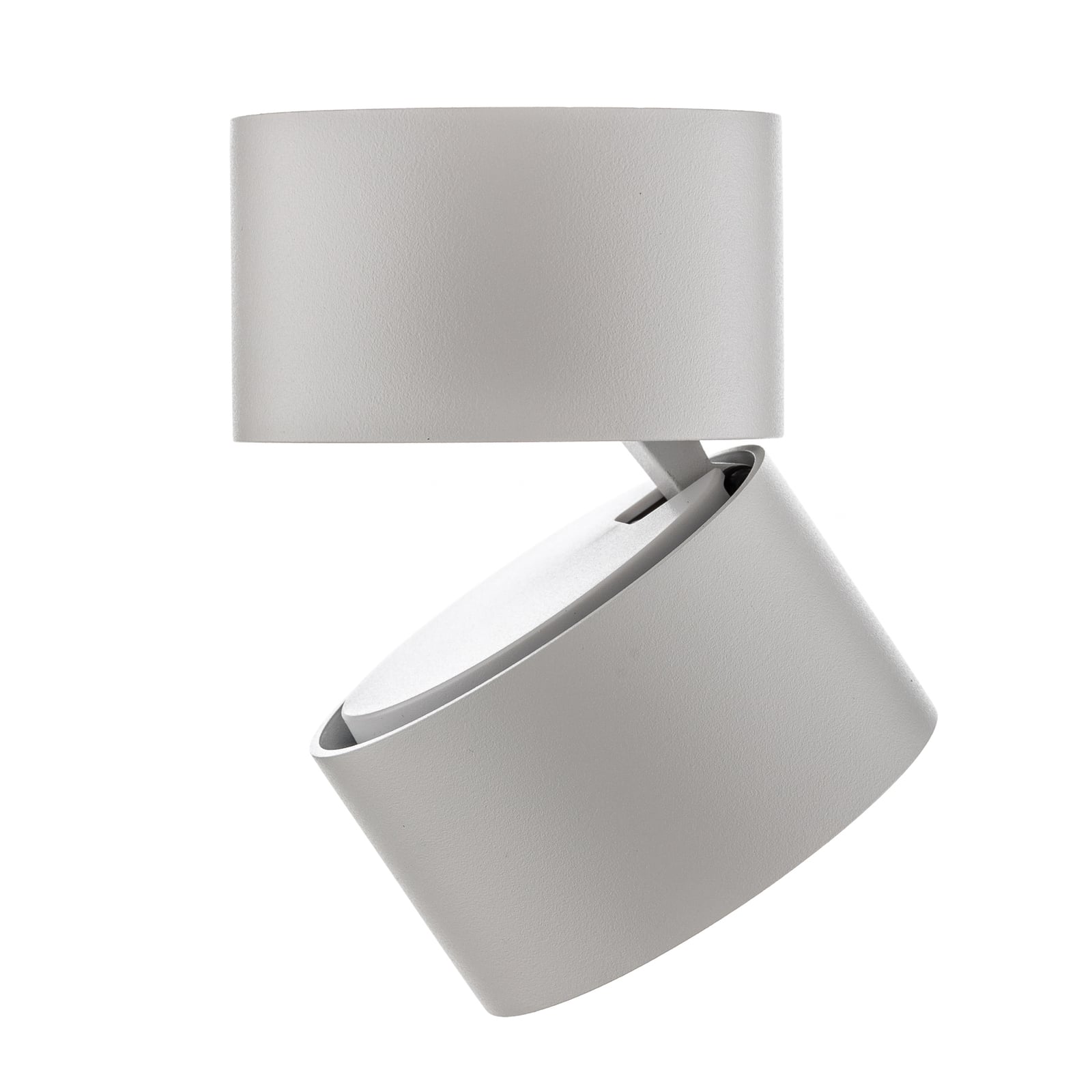 LED takspot Clippo S dimbar hvit aluminium Ø7,5 cm detalj