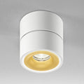 LED takspot Clippo S dimbar hvit-gull forfra