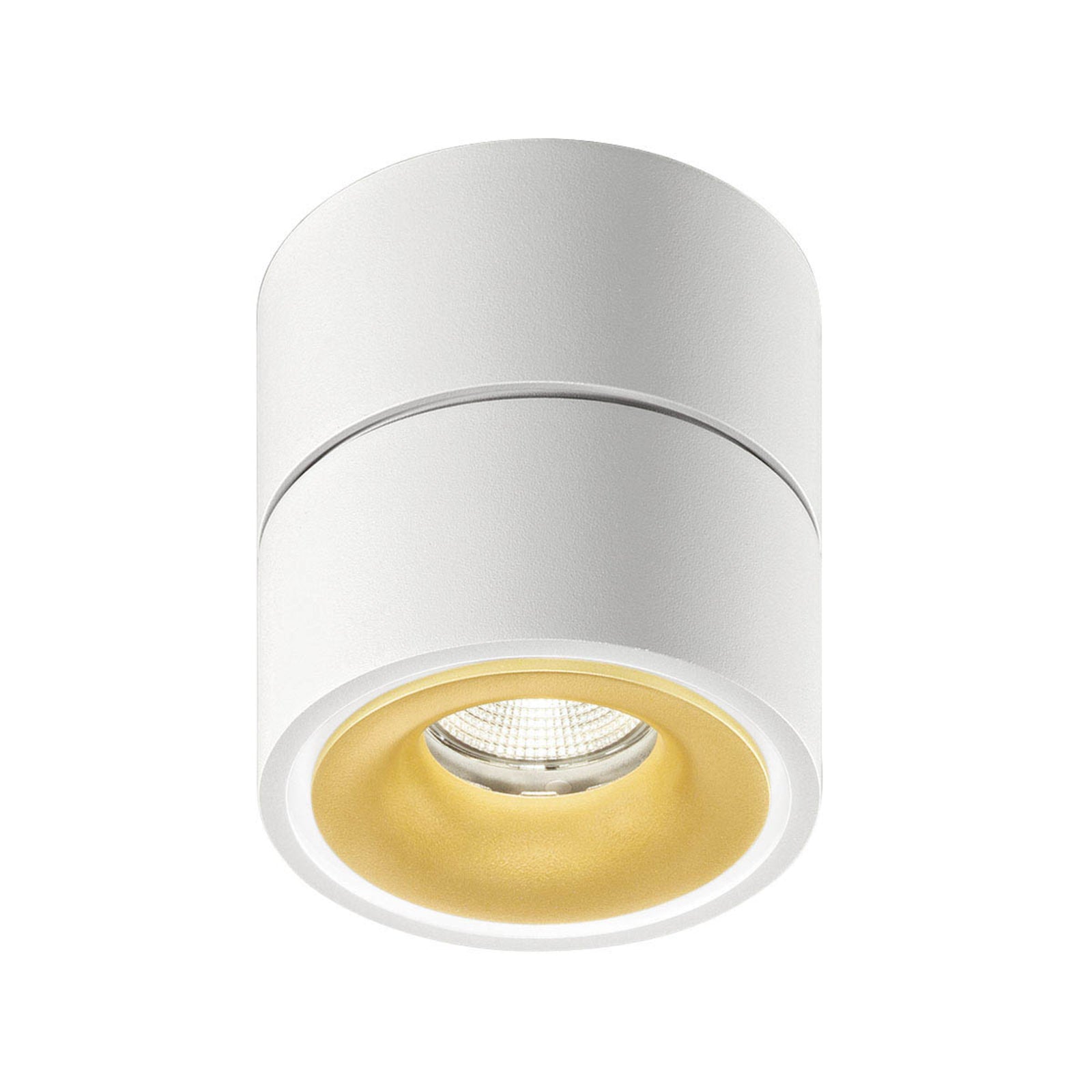 LED takspot Clippo S dimbar hvit-gull detalj
