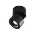 LED takspot Clippo S dimbar svart Ø7,5 cm 9,5W forfra