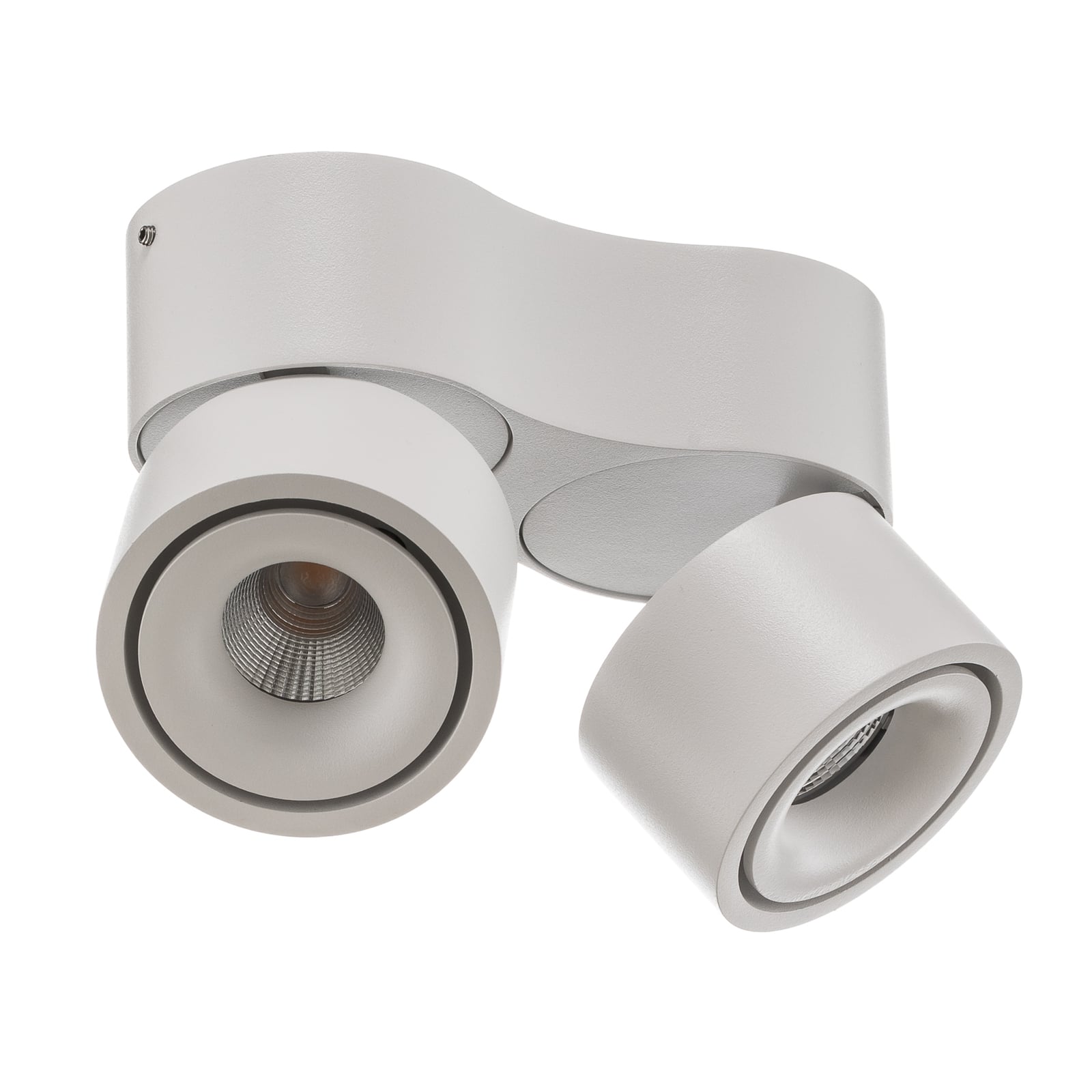 LED takspot Clippo S Duo 2-lys dimbar hvit 3000K detalj av spotter