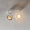 LED takspot Clippo S Duo 2-lys dimbar hvit 3000K front