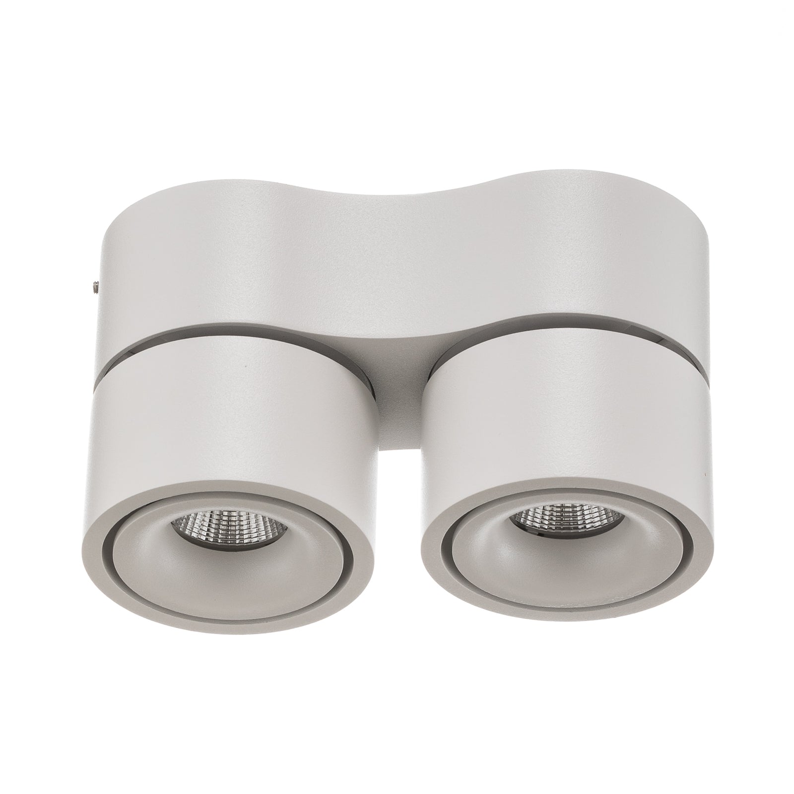 LED takspot Clippo S Duo 2-lys dimbar hvit 3000K montert i tak