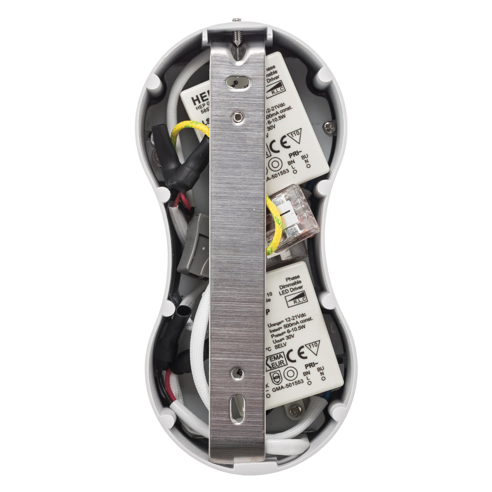 LED takspot Clippo S Duo 2-lys dimbar hvit 3000K produktvinkel