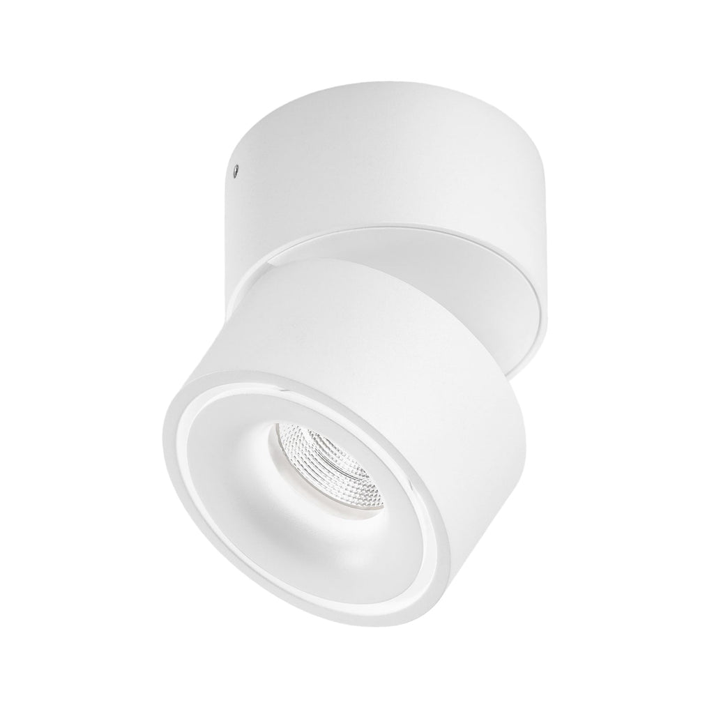 LED takspot Clippo svingbar hvit aluminium forfra