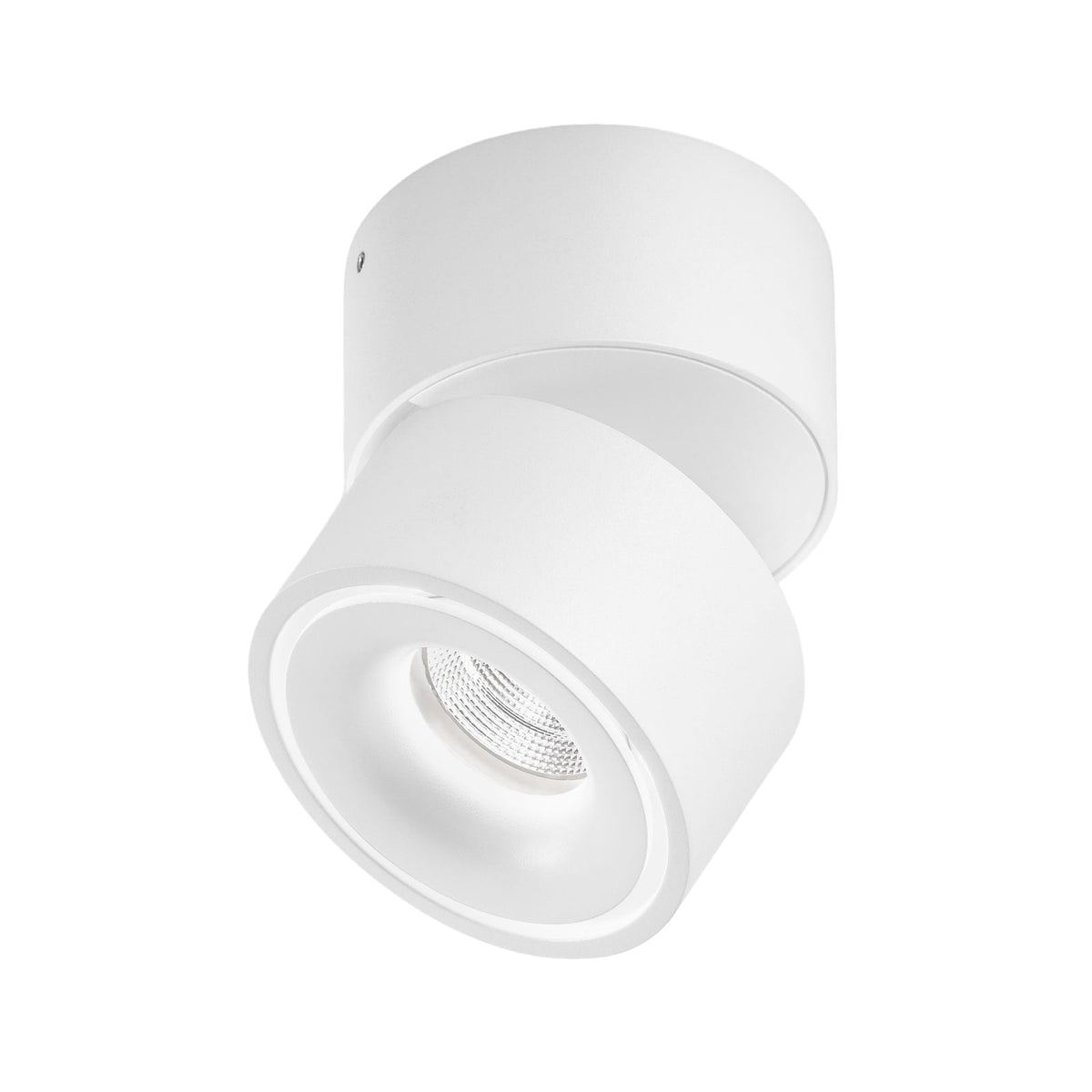 LED takspot Clippo svingbar hvit aluminium forfra