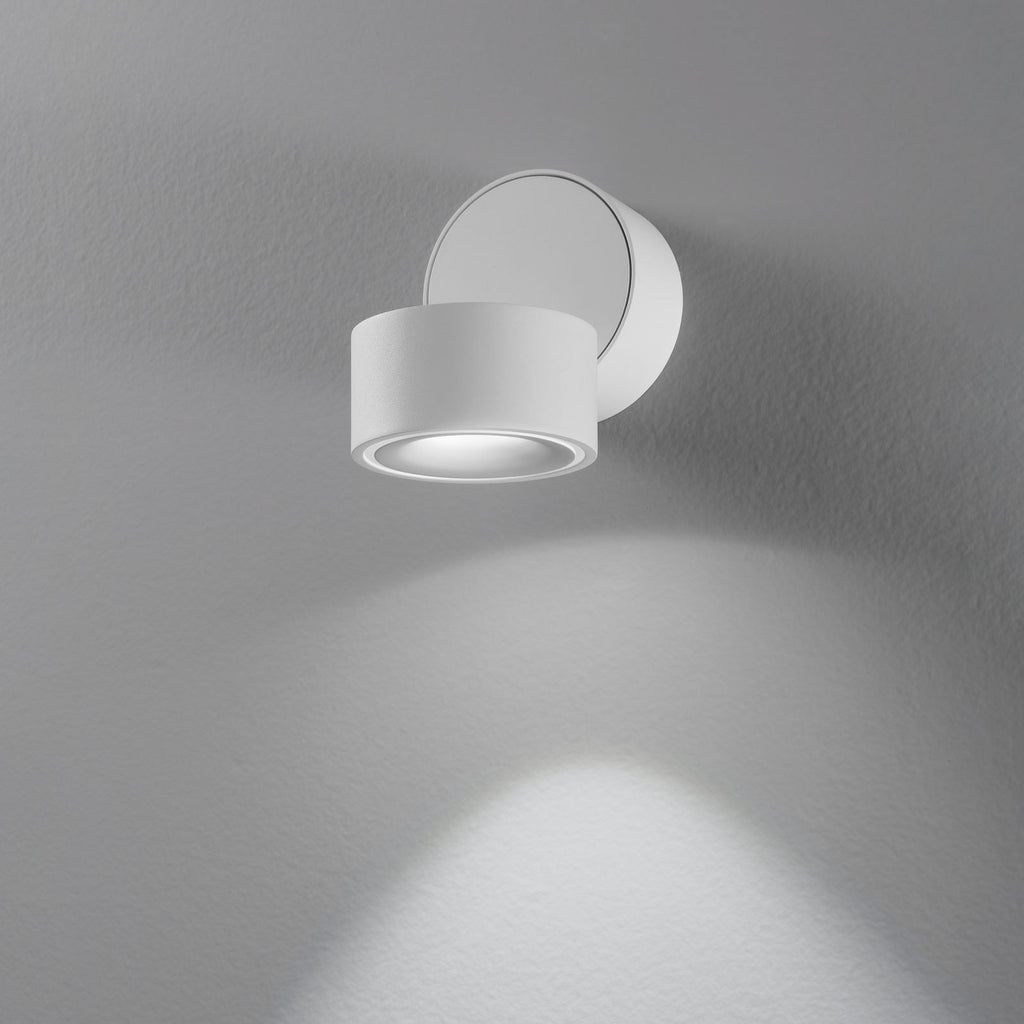 LED takspot Clippo svingbar hvit aluminium bakside