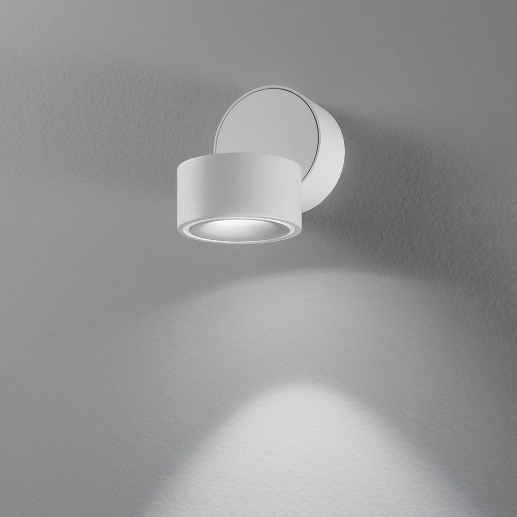 LED takspot Clippo svingbar hvit aluminium bakside