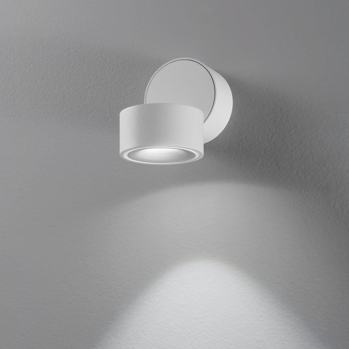 LED takspot Clippo svingbar hvit aluminium bakside