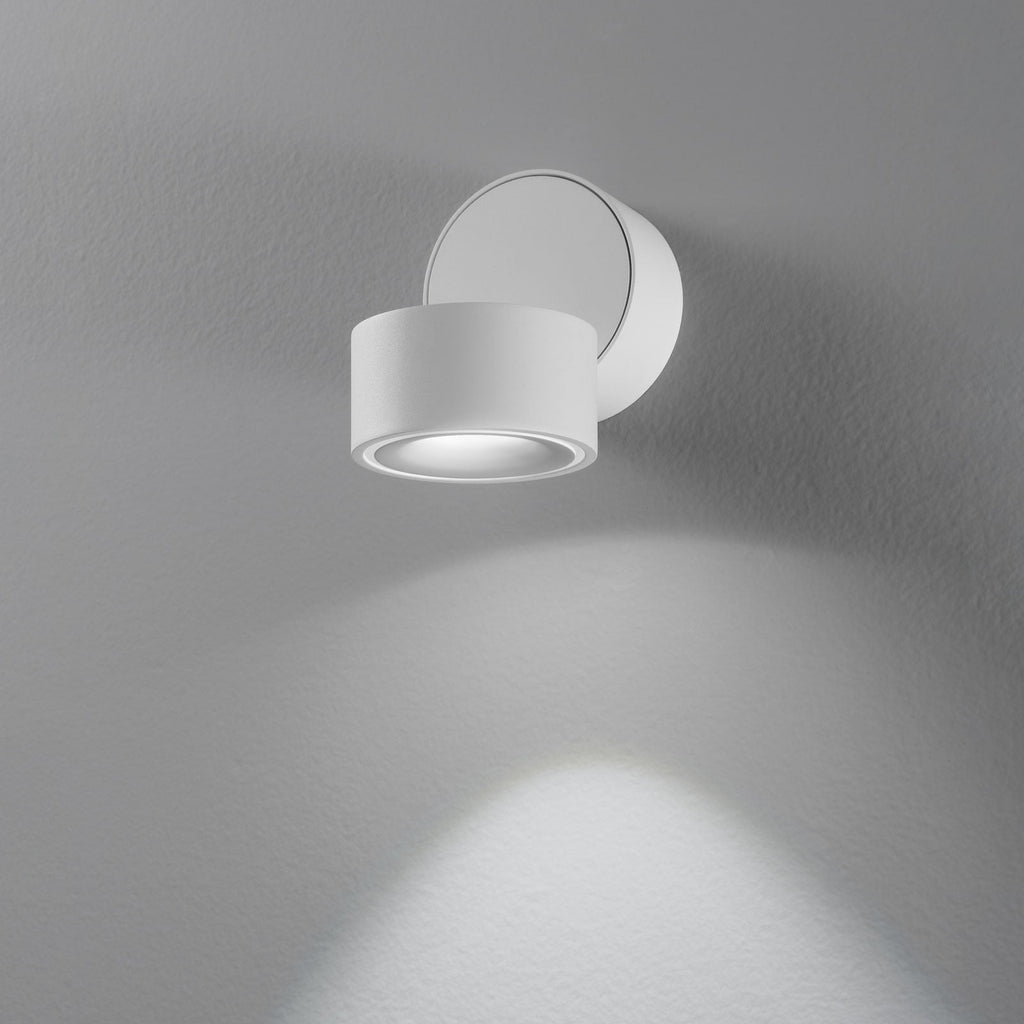 LED takspot Clippo svingbar hvit aluminium detalj av lampehode