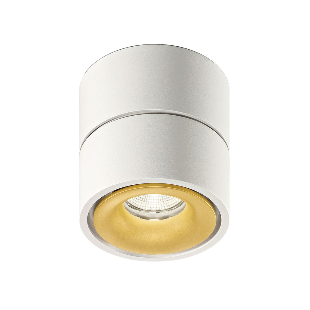 LED takspot Clippo svingbar hvit/gull 14W 2700K dimbar forfra