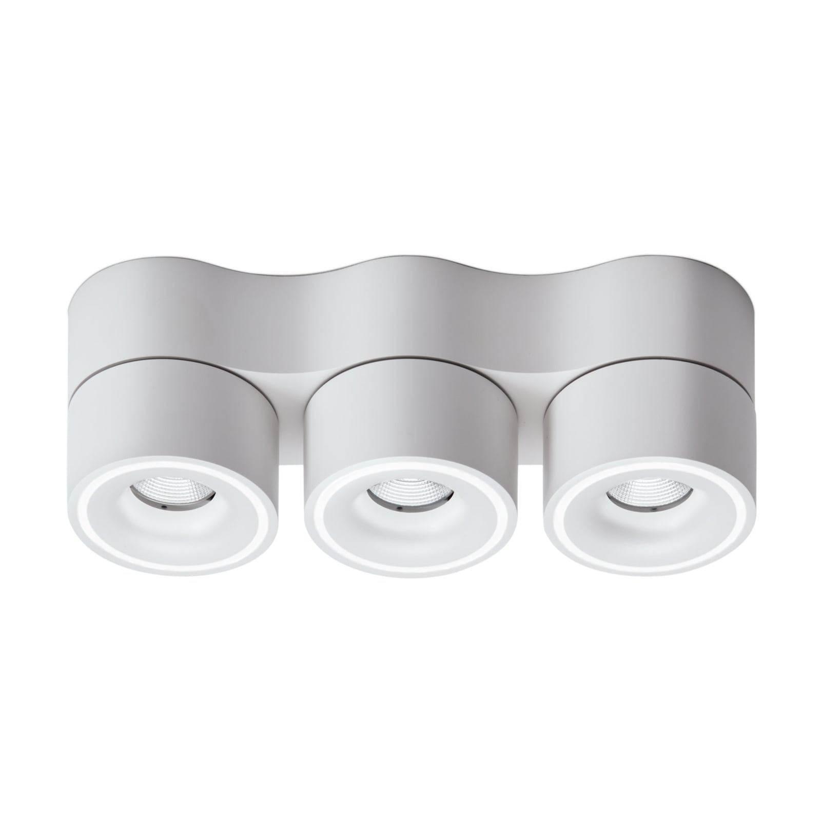 LED takspot Clippo Trio 3-lys dimbar hvit montert i tak