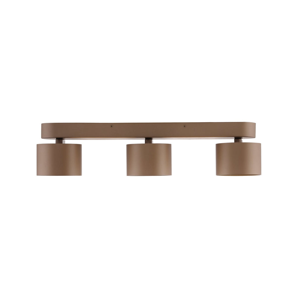 LED takspot Cup 3-lys dimbar bronsefarget 56 cm side