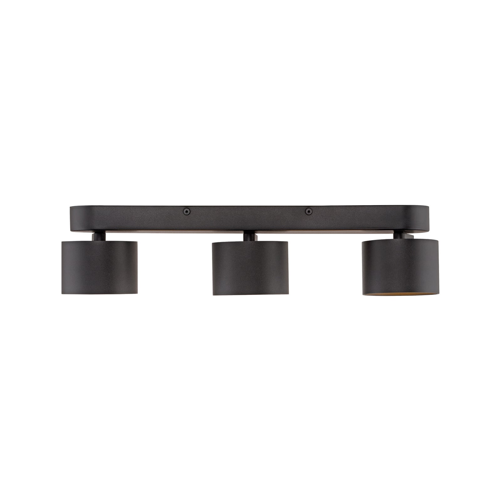 Sidebilde av LED takspot Cup 3-lys dimbar svart metall 56 cm
