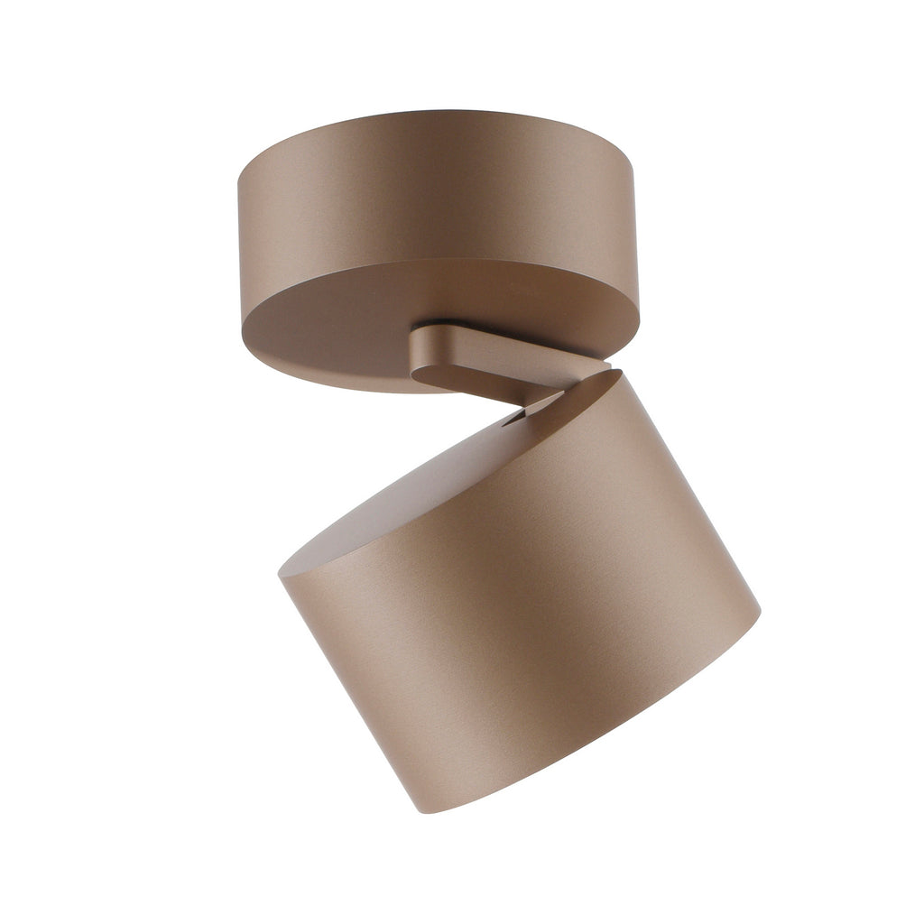 Montert LED takspot Cup dimbar bronse Ø9,5 cm 13W varmhvit i tak