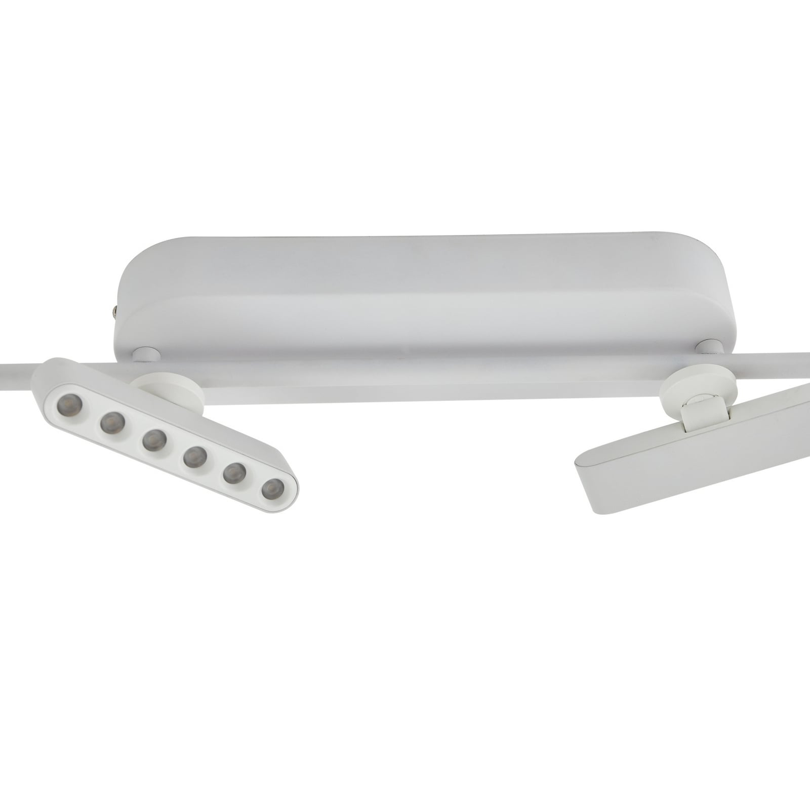 LED takspot Eldrin 6-lys dimbar hvit 152 cm metall og plast materiale