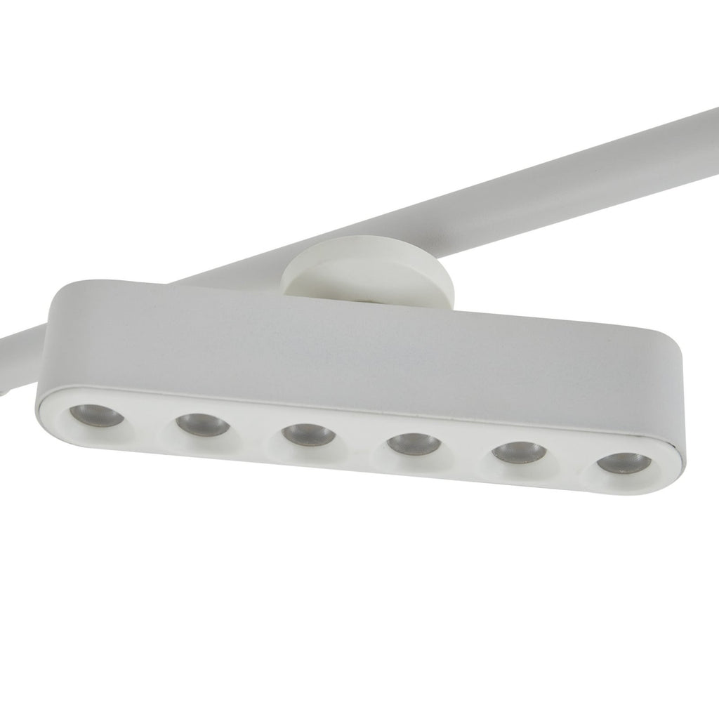 LED takspot Eldrin 6-lys dimbar hvit 152 cm dimmer detalj