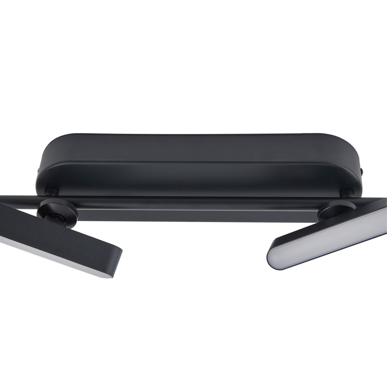 Sidebilde av LED takspot Eldrin 6-lys svart dimbar 152 cm