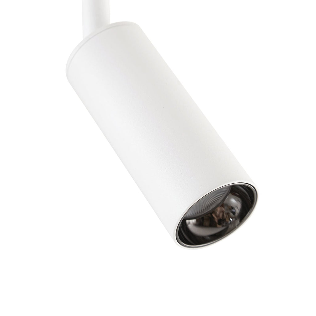 LED takspot Eldrin 6-lys svingbar hvit matt svingbar arm