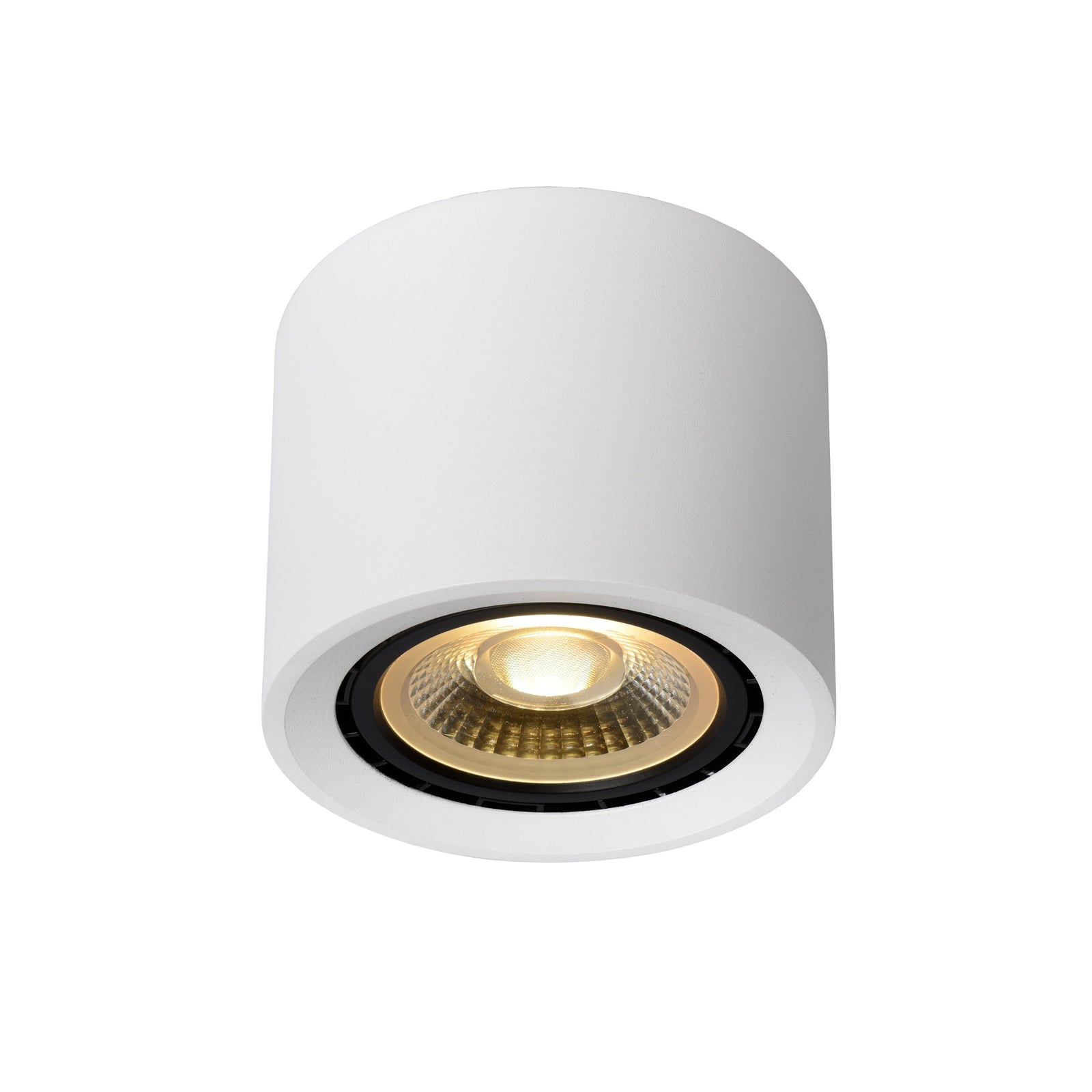 LED takspot Fedler dim-to-warm aluminium Ø12 cm 12W hvit montert i tak