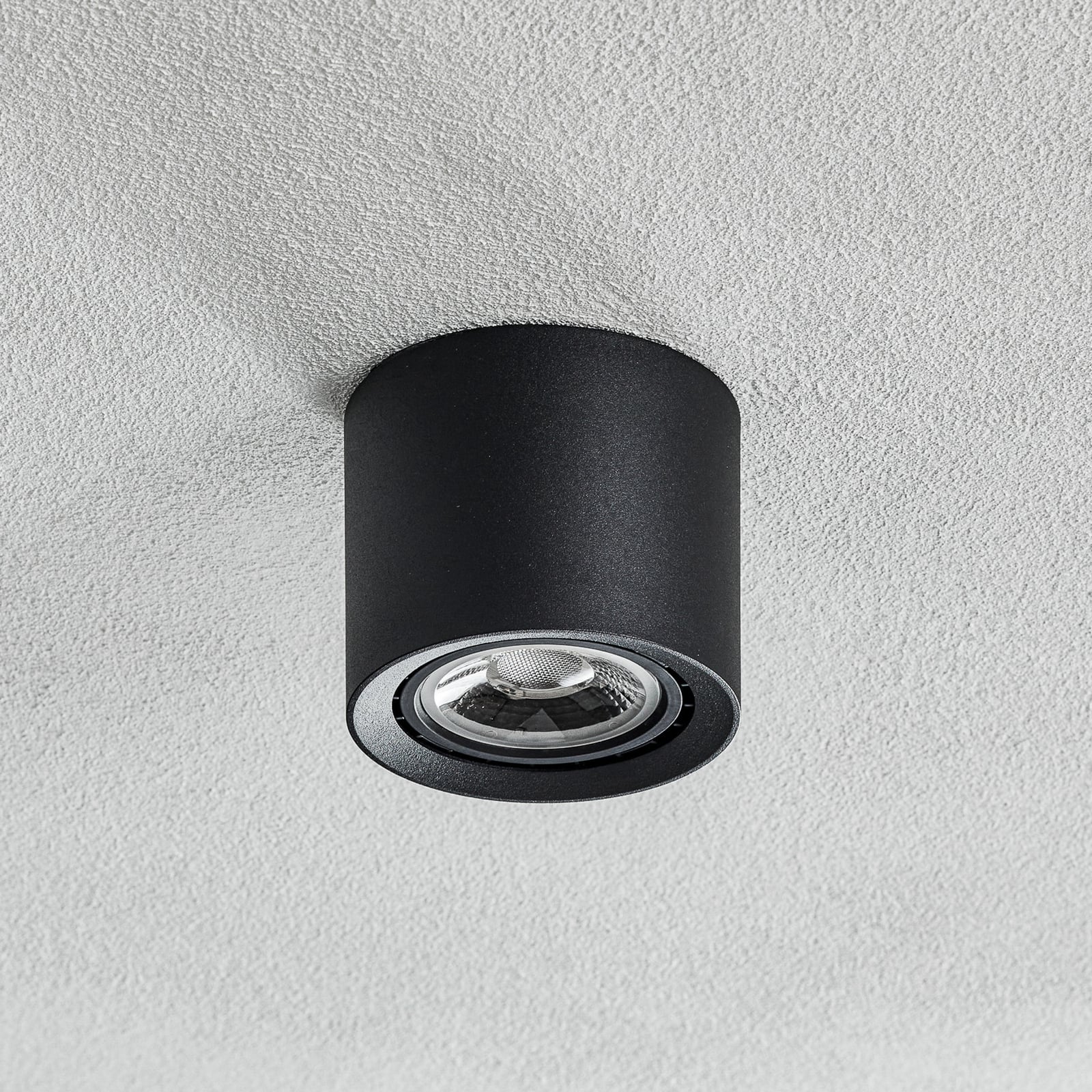 LED takspot Fedler dim-to-warm svart Ø12 cm GU10 - bakside