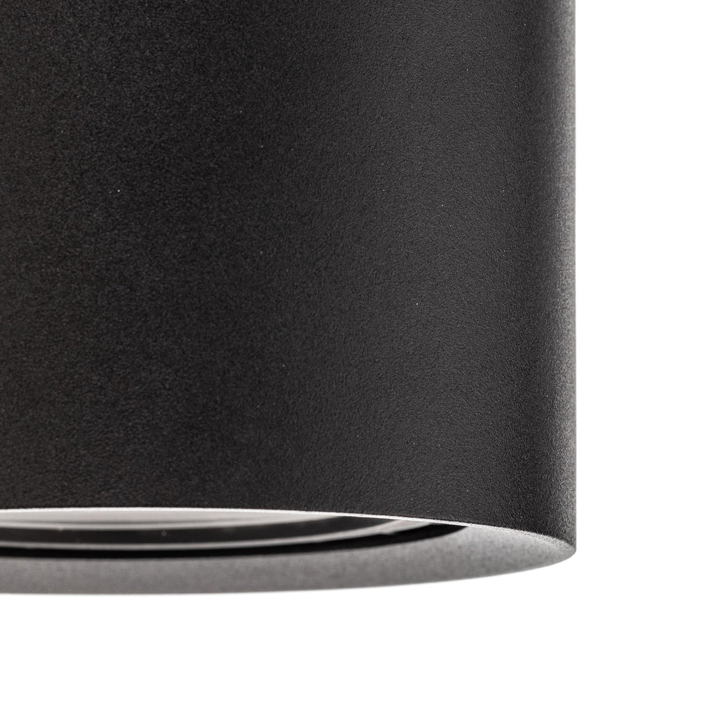 LED takspot Fedler dim-to-warm svart Ø12 cm GU10 - sideprofil