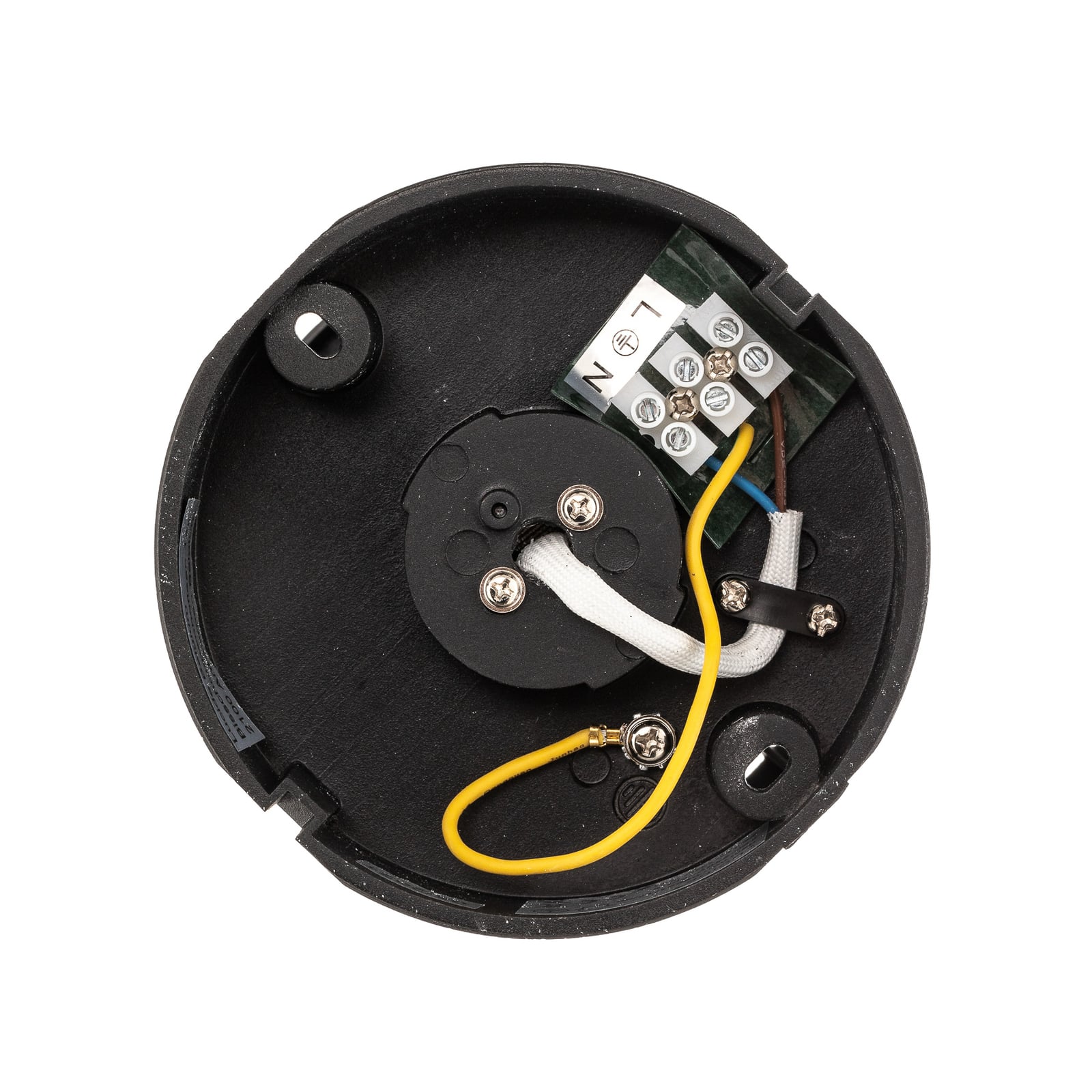 LED takspot Fedler dim-to-warm svart Ø12 cm GU10 - installasjonsdetaljer