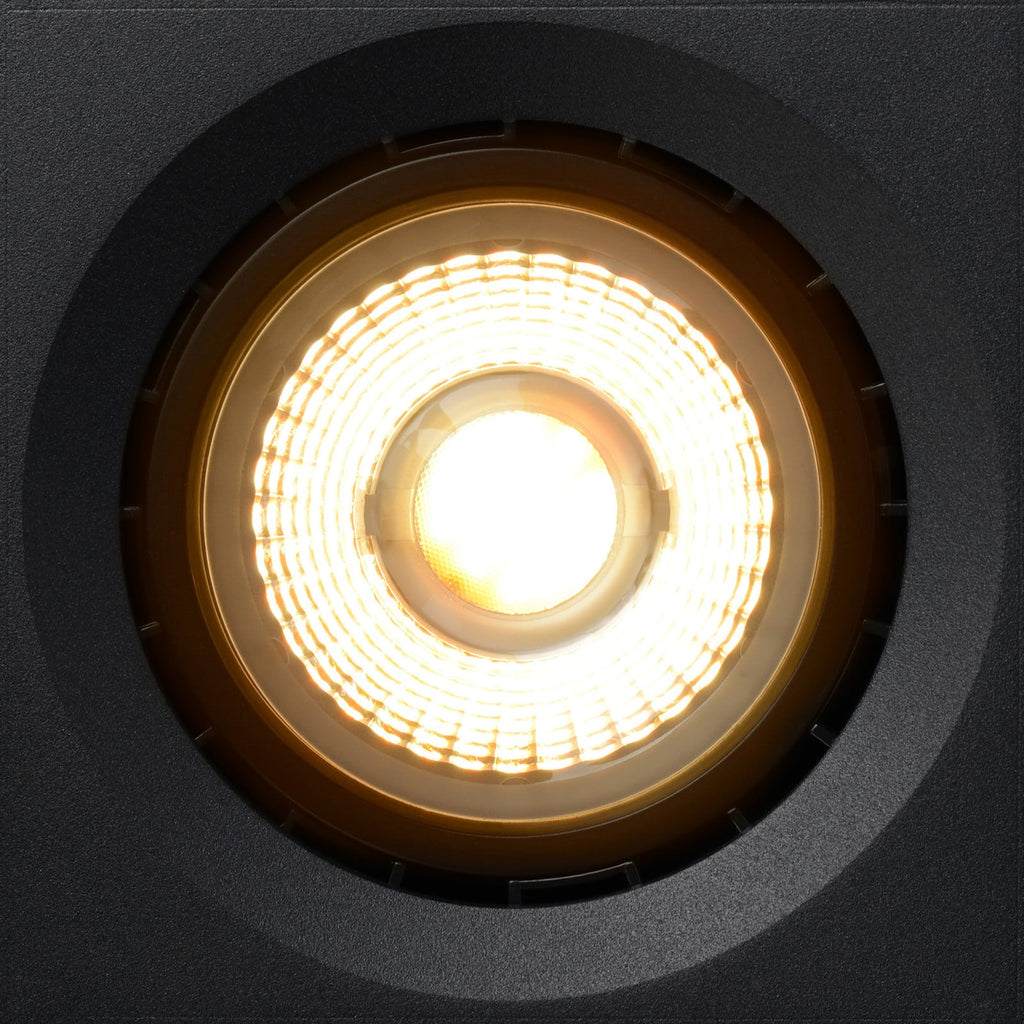 Detalj av LED takspot Fedler firkantet dim-to-warm 12W svart