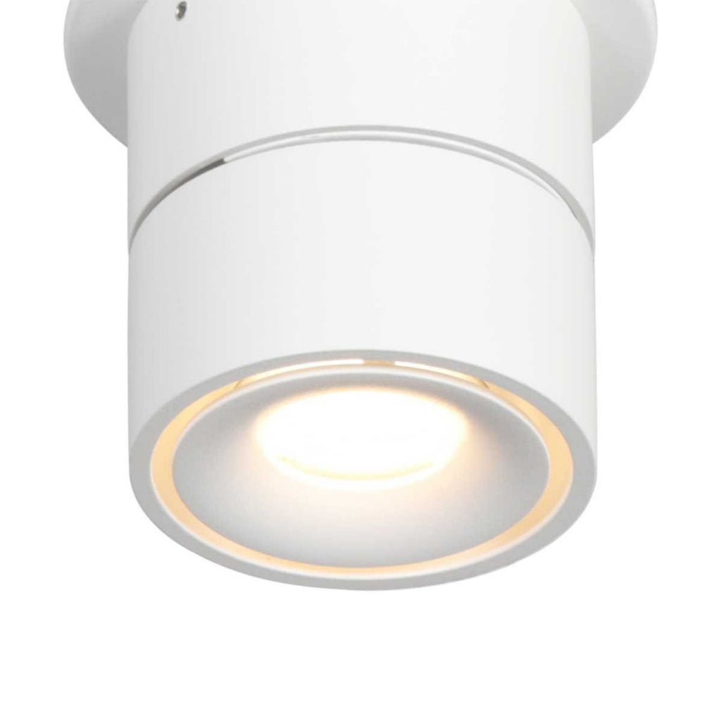 LED takspot Fez svingbar hvit metall 8W dimbar - Steinhauer vinkeljustering