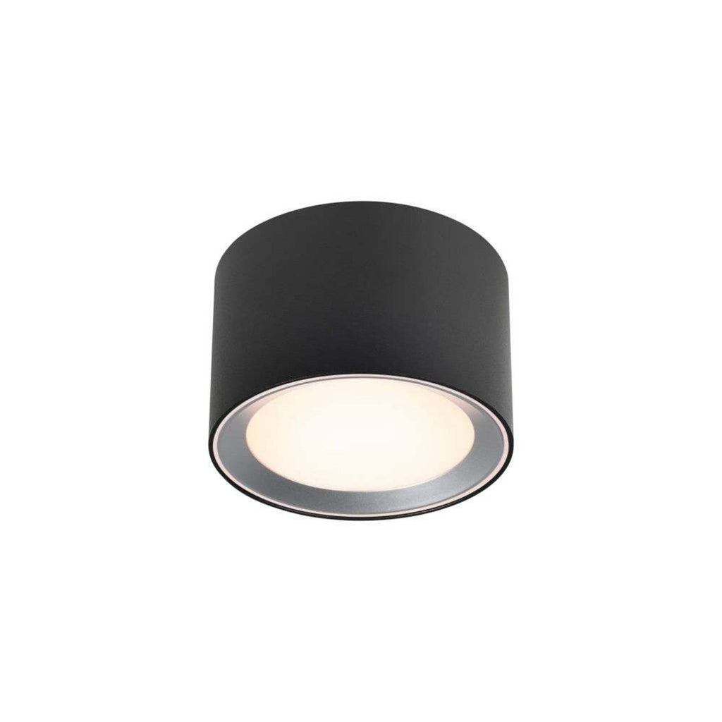 LED takspot Landon Smart dimbar svart Ø12,5 cm forfra