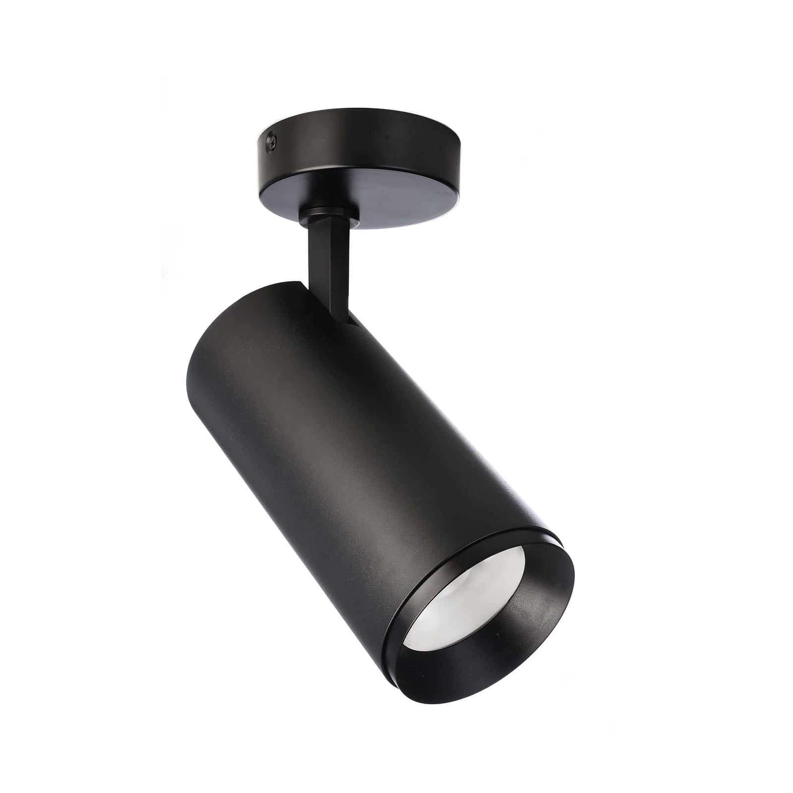 LED takspot Lucea svart justerbar 30W dimbar CCT forfra