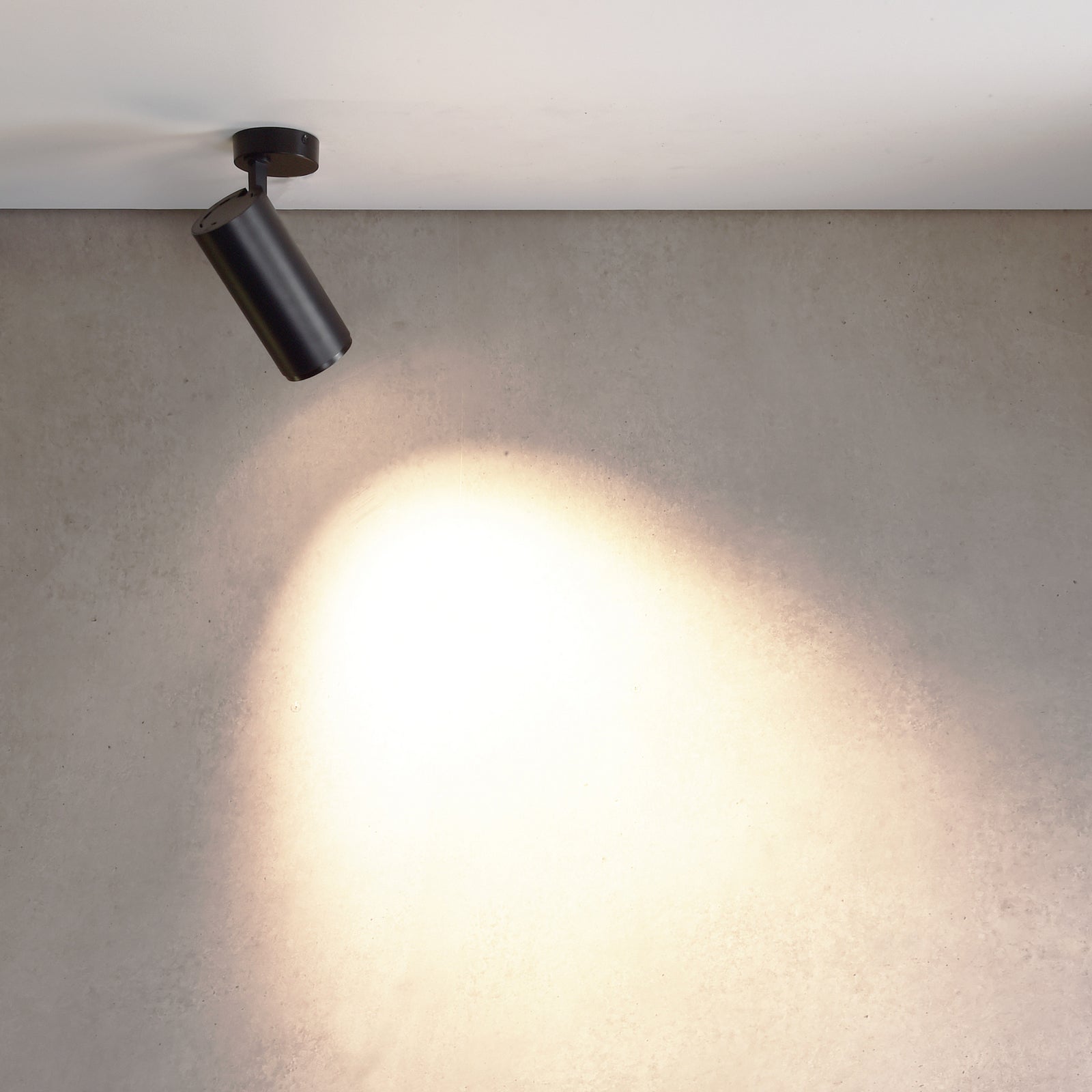 LED takspot Lucea svart justerbar 30W dimbar CCT montert