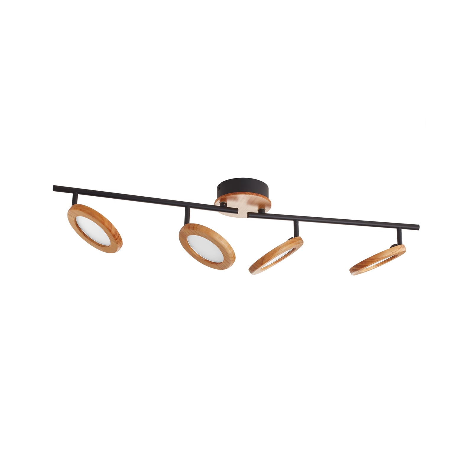 LED takspot Manel 4-lys dimbar tre svart detalj