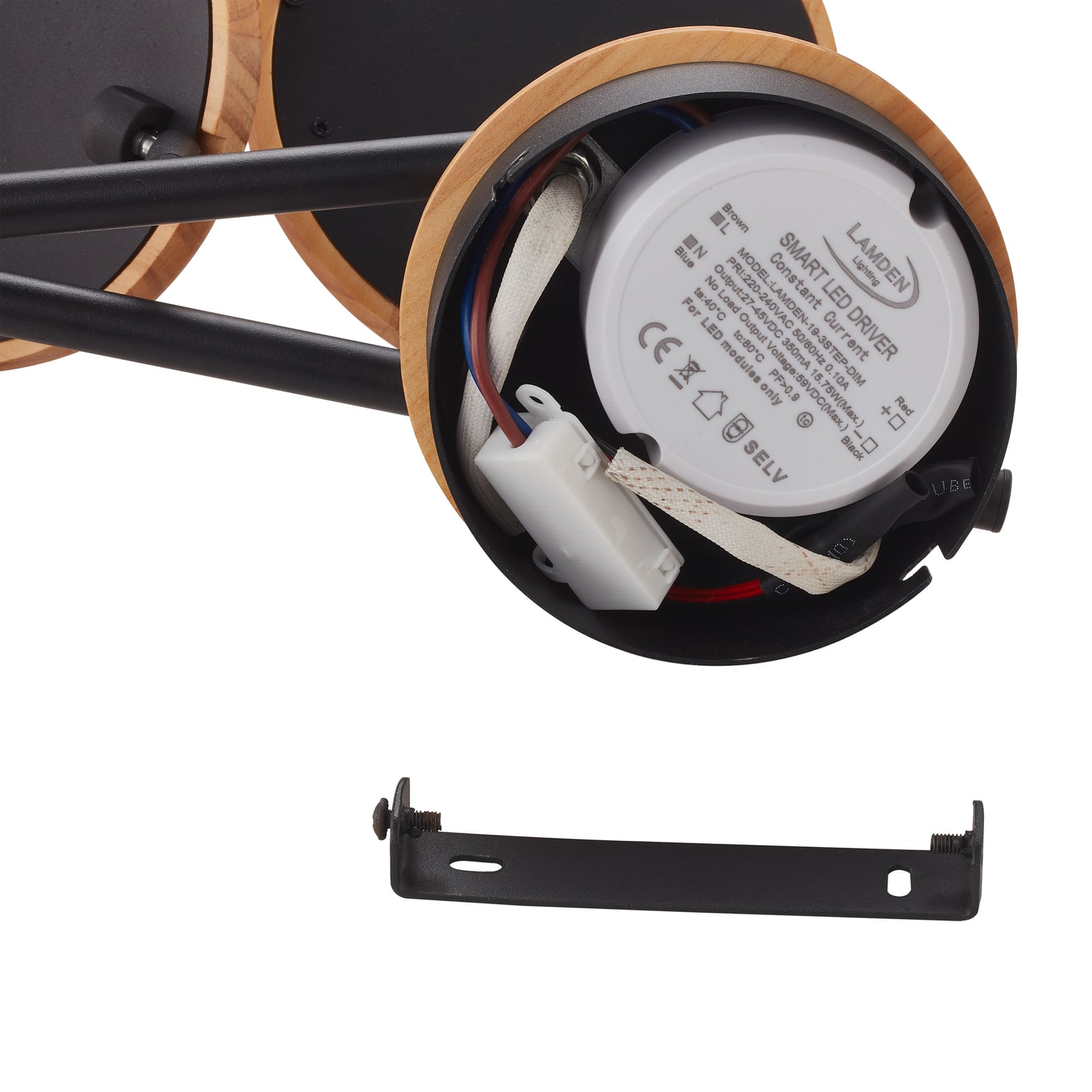 LED takspot Manel 4-lys dimbar tre svart lysdetalj