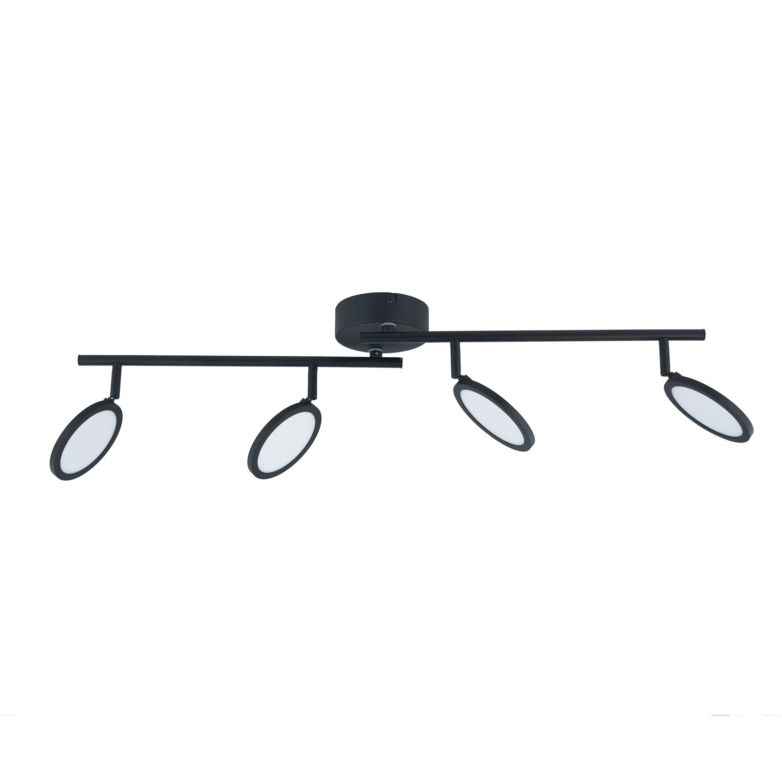 Detalj av LED takspot Manel 4-lys svart dimbar