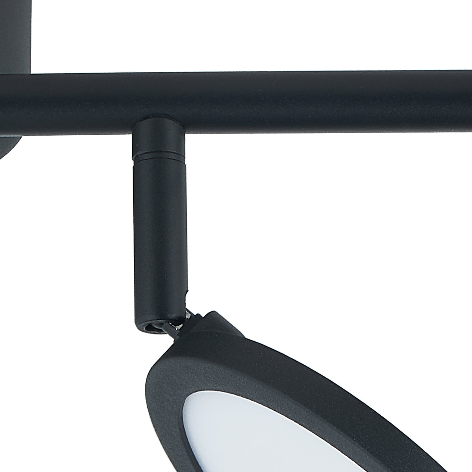 LED takspot Manel 4-lys svart dimbar med dimmer
