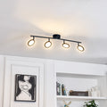 LED takspot Manel 4-lys svart dimbar forfra