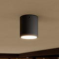 LED takspot Meret rund antrasitt Ø9 cm IP54 forfra