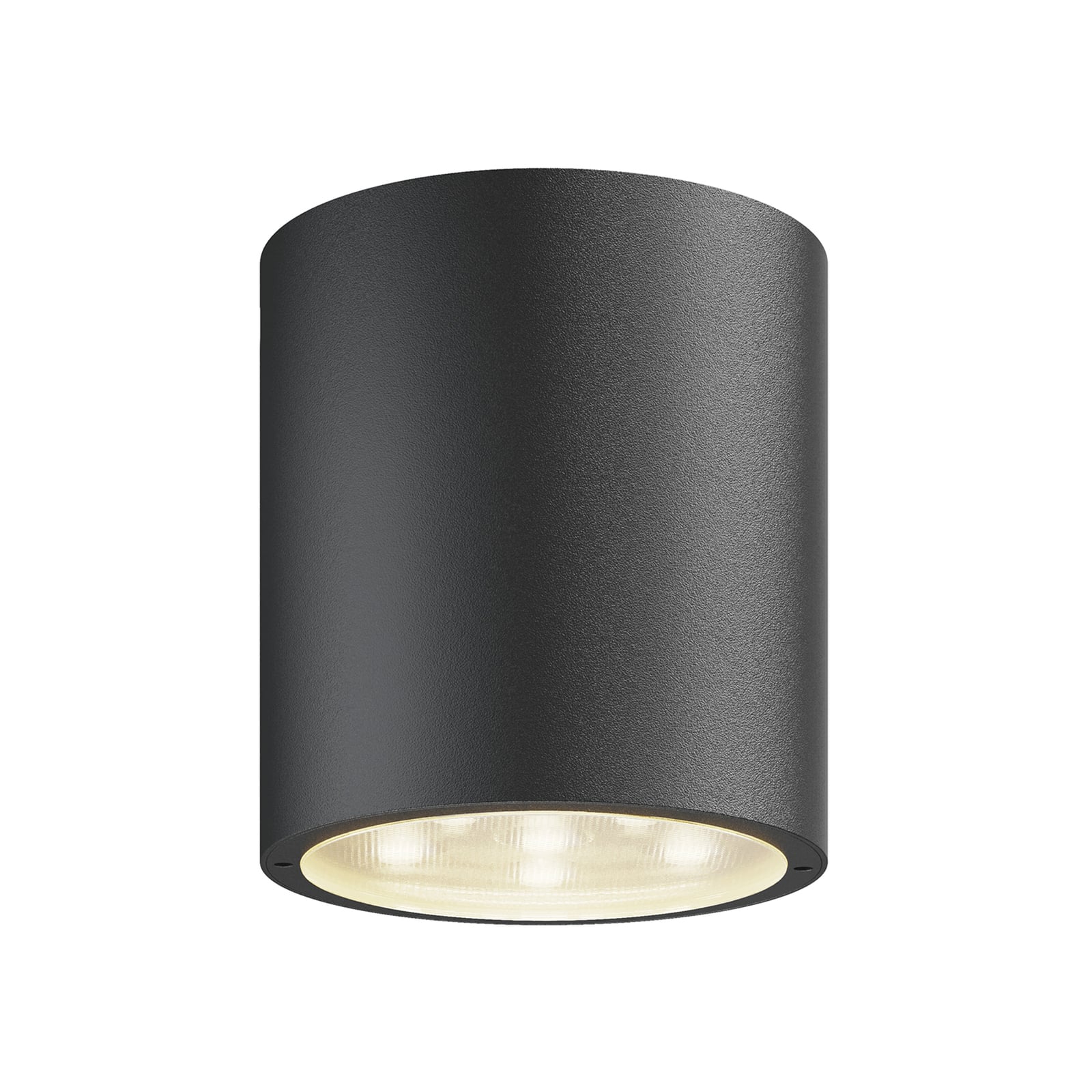 LED takspot Meret rund antrasitt Ø9 cm IP54 montert i tak