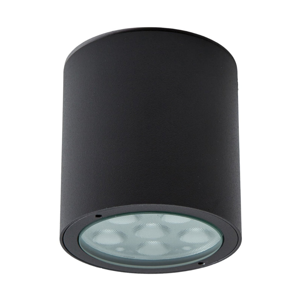 LED takspot Meret rund antrasitt Ø9 cm IP54 profilbilde