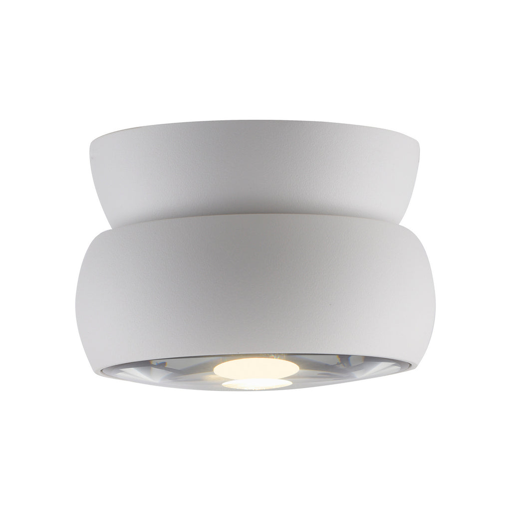 LED takspot Move hvit dimbar svingbar Ø12 cm 12W forfra