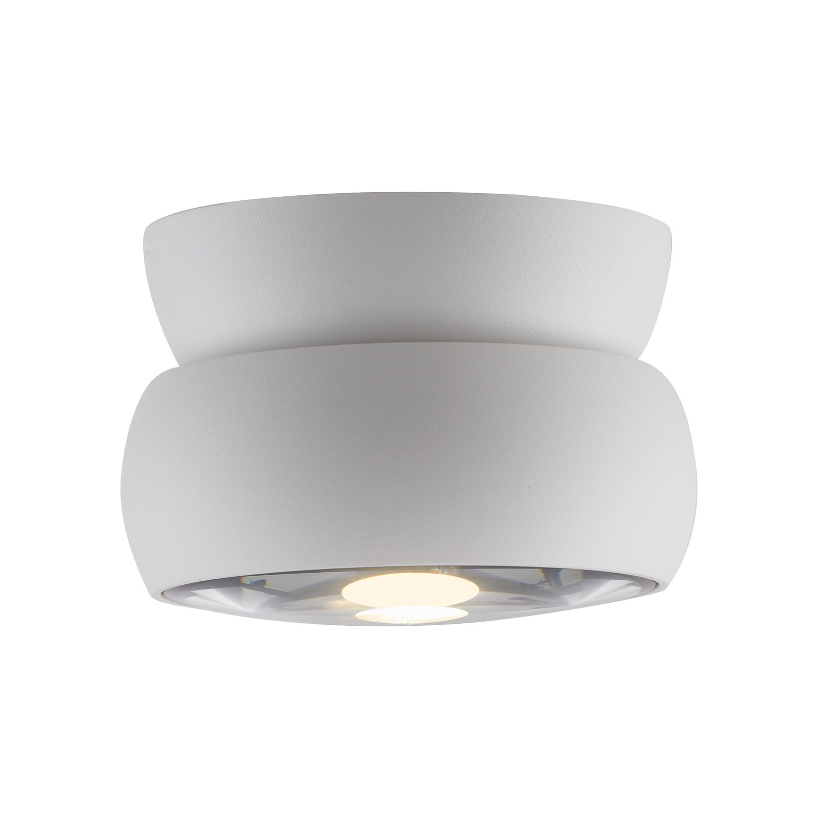 LED takspot Move hvit dimbar svingbar Ø12 cm 12W forfra
