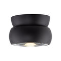 LED takspot Move svart dimbar Ø12 cm 12W varmhvit forfra