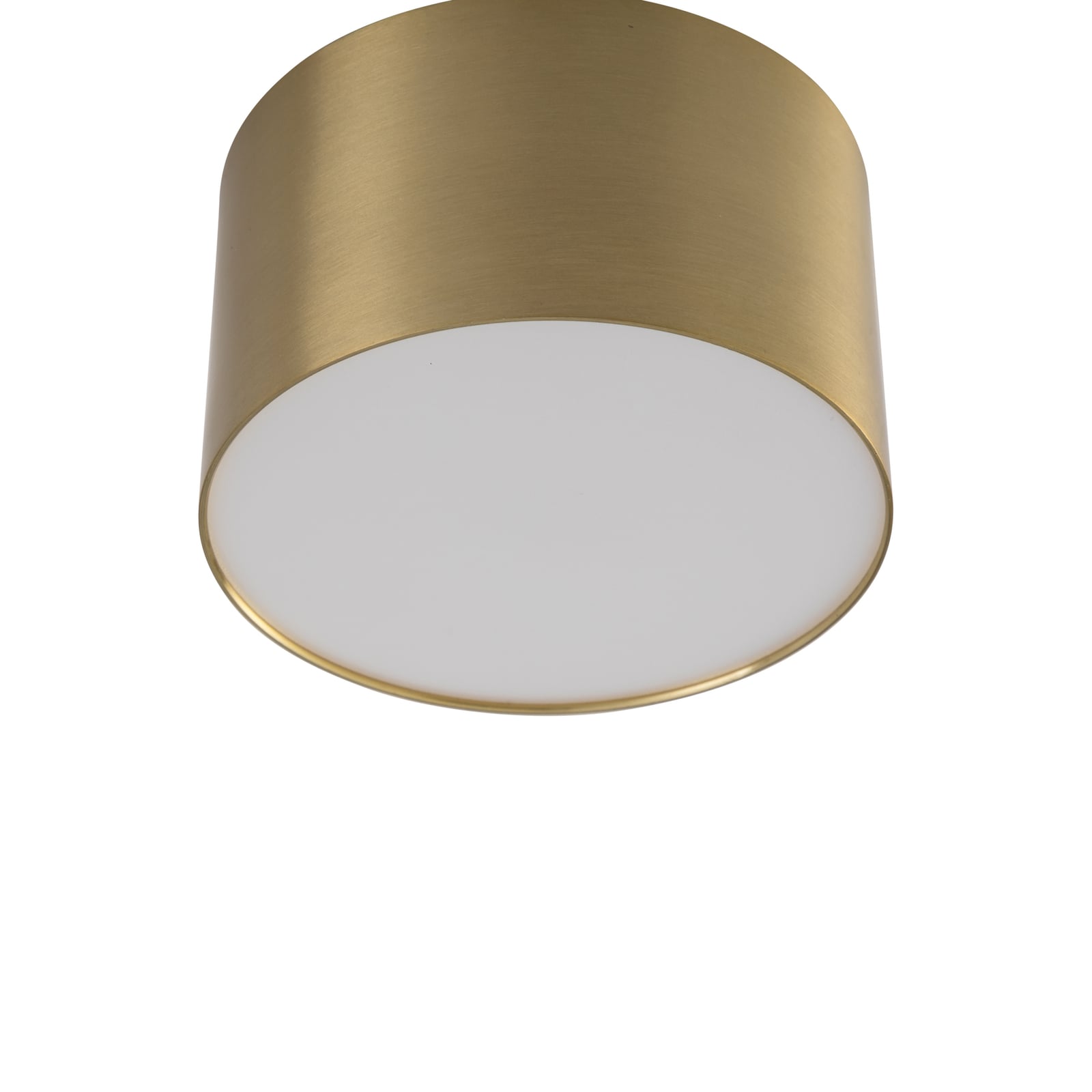 LED takspot Nivoria gullfarget aluminium vinklet
