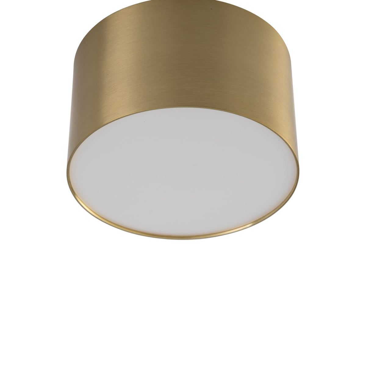 LED takspot Nivoria gullfarget aluminium vinklet