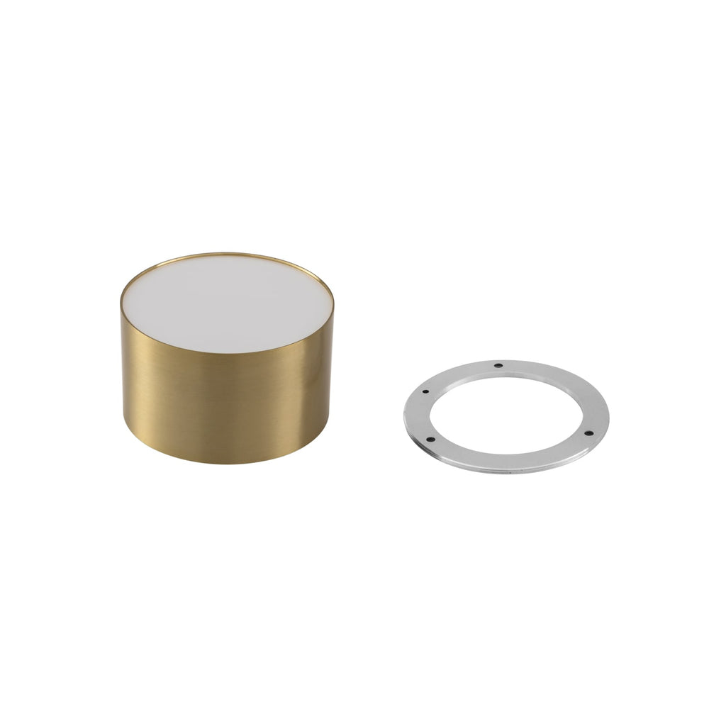 LED takspot Nivoria gullfarget aluminium profil