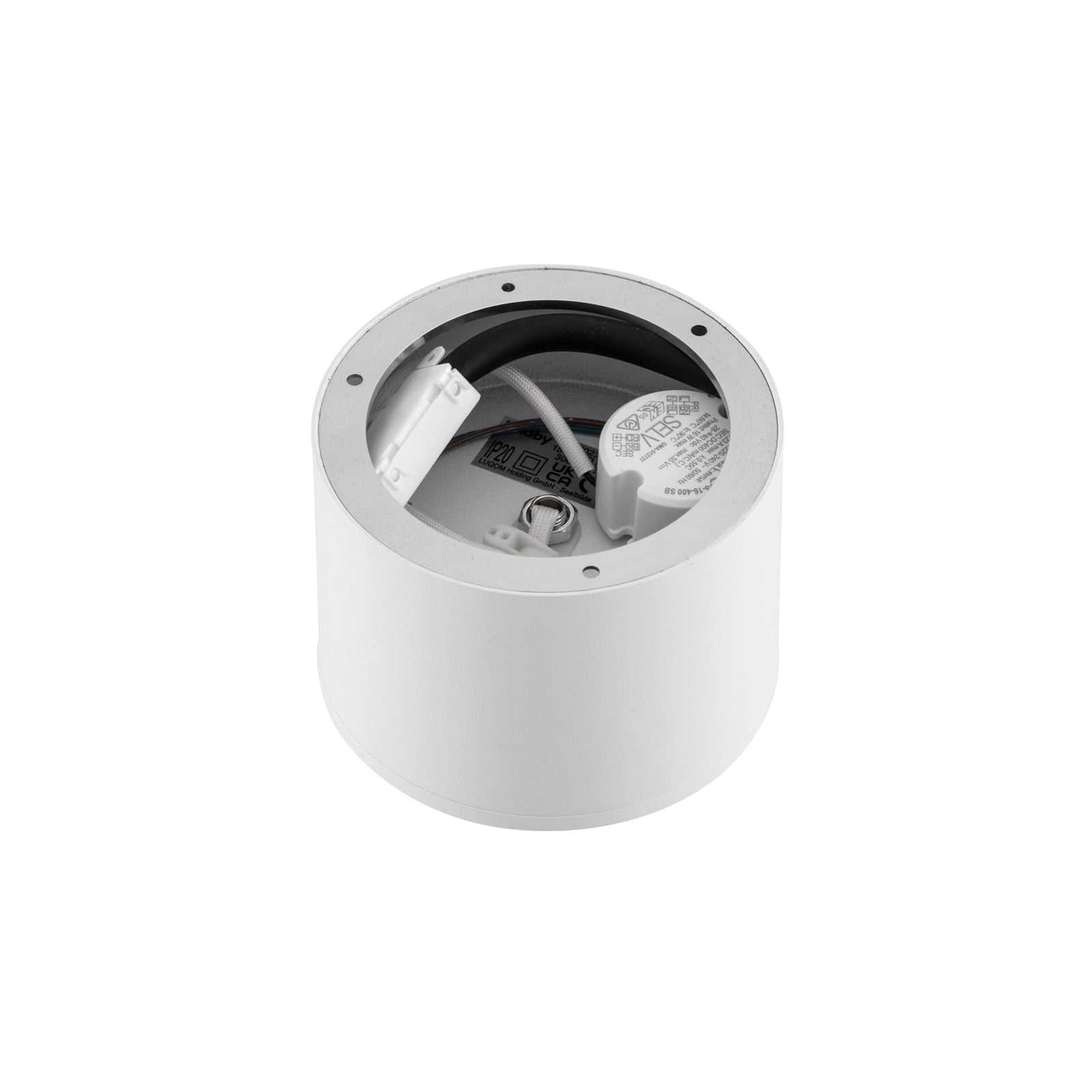 LED takspot Nivoria hvit aluminium Ø12 cm 15W - Lindby