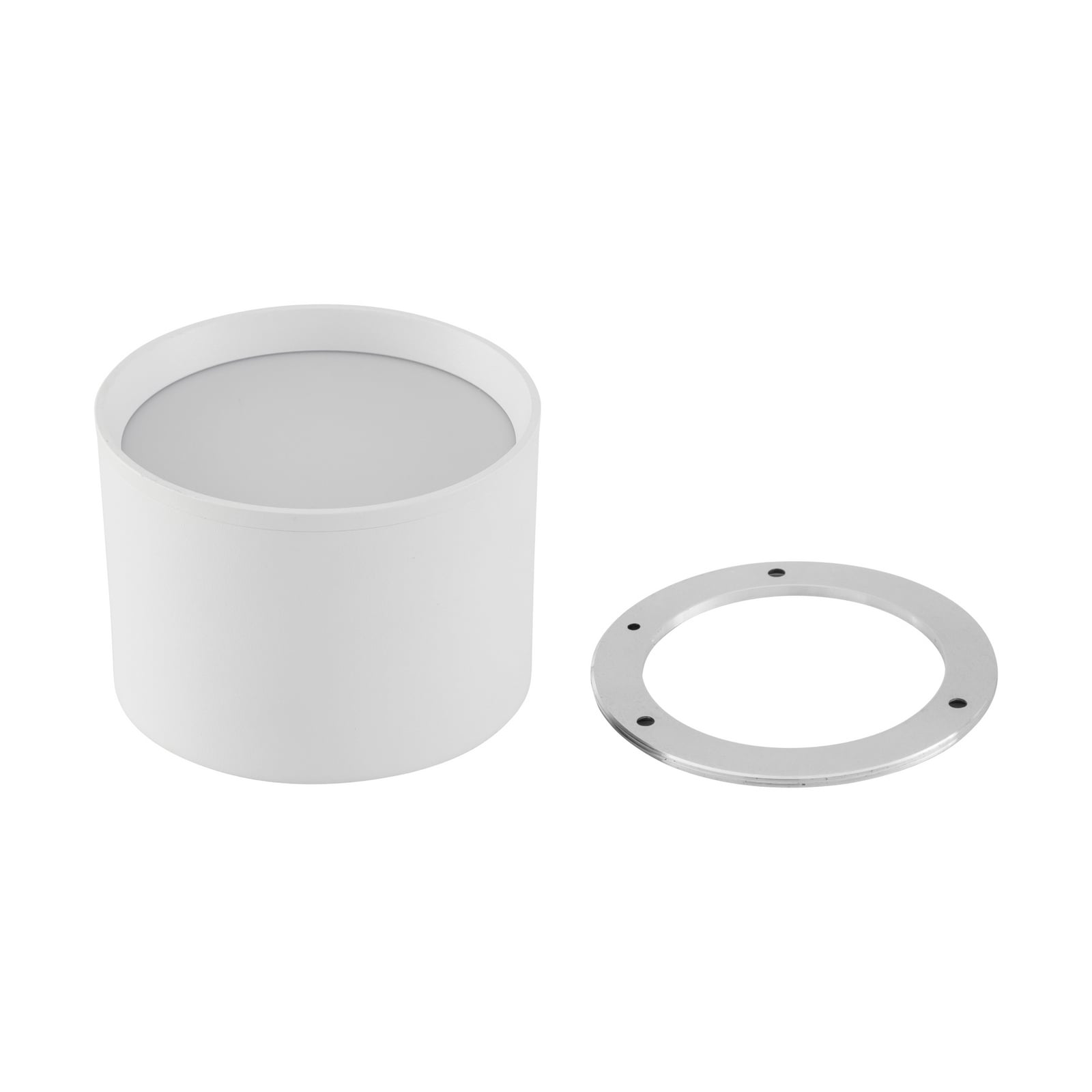 LED takspot Nivoria hvit aluminium Ø12 cm 15W - Lindby