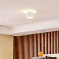 LED takspot Nivoria hvit aluminium Ø11 cm forfra